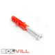 Tipli csavarral 8x40 piros új Gb