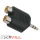 RCA alj. x2 -> 3,5 Jack dugó