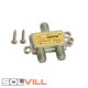 Koax F-splitter 2 utas 5-900MHz GB