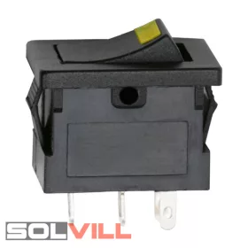   Kapcsoló készülékkapcsoló BE/KI 1P sárga LED 15A 12VDC GLOB
