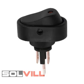   Kapcsoló készülékkapcsoló BE/KI 1P piros LED 20A 12VDC GLOB