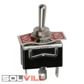   Kapcsoló készülékkapcsoló visszaálló karos 1P 250VAC 10A ON-OFF-ON GLOB