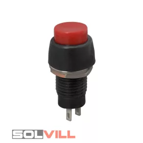   Kapcsoló készülékkapcsoló nyomó, 2-pozíciós, be-ki 2A/250V, piros GLOB