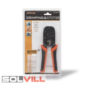   Krimpelő-, Blankoló- és vágó fogó; 6P (RJ11/12/RJ45) hossz: 190mm GB