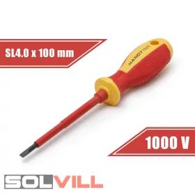 Csavarhúzó - 0,8 x 4 x 100 mm - 1000V-ig szigetelt GB