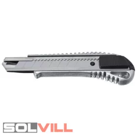   Tapétavágó kés utántölthető 1 db 18 mm-es pengével fém GB