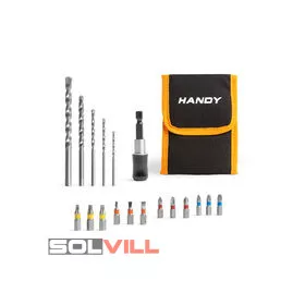 Fúrószár és bitfej készlet, 18 db-os GB