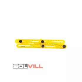 Műanyag négyoldalú vonalzó, szögmásoló GB Akciós!