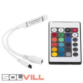 Led szalag vezérlő RF RGB 144W max 17 gombos BC