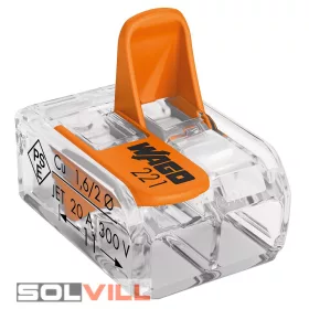 Wago csattos 2x0,14-4mm2 LAPOS Wago