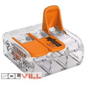 Wago csattos 3x0,14-4mm2 LAPOS Wago