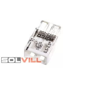 Wago 2x0.5-2.5mm2 átlátszó Wago