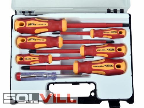 Csavarhúzó készlet 7db-os 1000V Extol