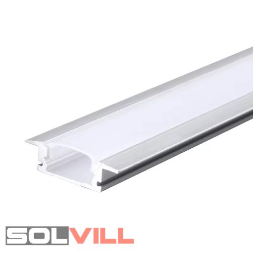 Led szalag profil alu 2m +búra süllyesztett Avide Új