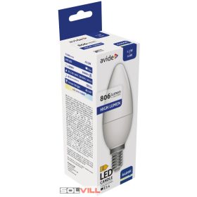 Led izzó E14 6,5W 6400K gyertya (806 lumen) Avide új