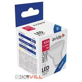 Led izzó GU10 7W 6400K (630 lumen) Avide új