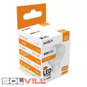 Led izzó GU10 7W 4000K (620 lumen) Avide új