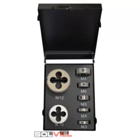 Menetmetsző készlet, 7 részes M3 - M12 HSS-G Abraboro