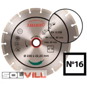 Gyémántvágó tárcsa szegmenses 125 x 22,23 Abraboro