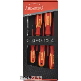 Csavarhúzó készlet 6 db-os, szigetelt Abraboro