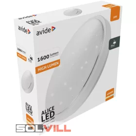Lámpa mennyezeti 18W IP44 Alice 330*100mm NW 4000K Avide