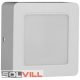 Mini led panel, mélysugárzó szögletes, falon kívüli 9W 4000k Avide