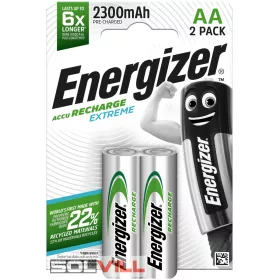   Elem tölthető akkumulátor AA 1,2V Ni-MH 2300mAh 2db/cs Energizer Avide