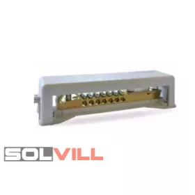   EPH Sín (Potenciál kiegyenlítő Sín) 1x30x4mm vagy 8-10mm O, 7 x egy vagy többeres vezeték Anco