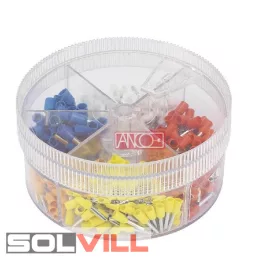 Érvéghüvely készlet 5 féle , 400 db ANCO
