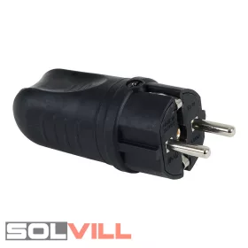 Lengő dugvilla gumi IP44 16A Anco