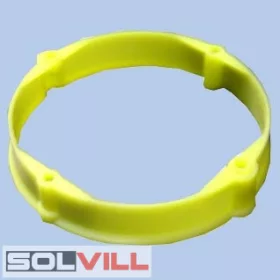   Készülékdoboz magasító kiemelő perem H=11mm D=65mm citrom sárga