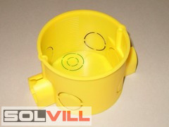 Készülékdoboz D65 40mm (sorolható) Sárga