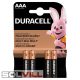 Elem AAA 1,5V 4db/cs papír Duracell