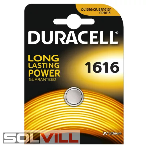 Elem CR1616 3V lítium Duracell