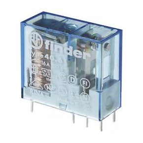 Relé, 1 váltó 12V DC 16A FINDER