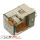 Relé, 3 váltó 230VAC 10A 11 pólus (MT,KS,KR) FINDER