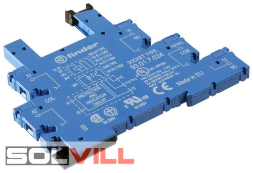 Relé, foglalat 24V (szilárdtest reléhez) FINDER