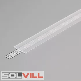  Led szalag profil búra D típus KLIKK ARC12 12mm opál átlátszó