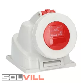   Ipari csatlakozó aljzat 32A 5P felületre szerelhető 3P+N+F 400V IP67 LEGRAND