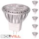 Led izzó MR11 2W 12V 3000K