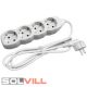 Elosztó 4-es 3m 3x1,5mm2 Technik (Modee)+egyéb