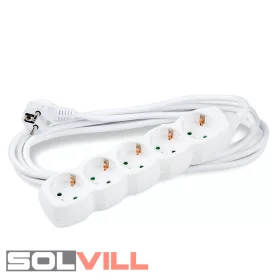 Elosztó 5-ös 5m 3x1,5mm2 új