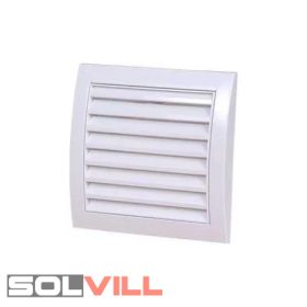 Ventilátor szellőzőrács hálóval zsalus 150x150mm