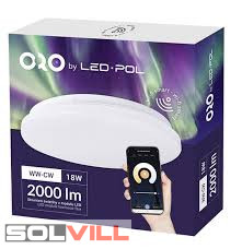 Led mennyezeti lámpa 3-6500K 18W 2000Lm wi-fi smart alk.vez. Led-Pol