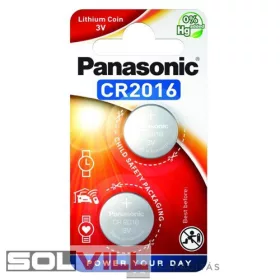 Elem CR2016 3V lítium 2db/cs Panasonic