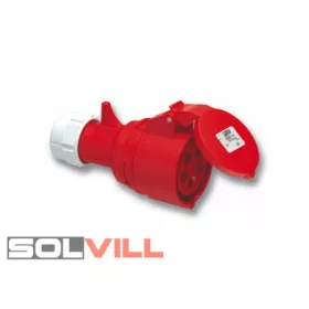   Ipari csatlakozó aljzat 16A 5P lengő 3P+N+F 400V IP44 ((PCE))