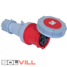   Ipari csatlakozó aljzat 63A 4P lengő 3P+F 400V IP67 ((PCE))