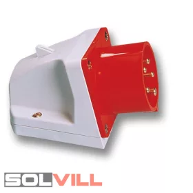   Ipari csatlakozó dugó 16A 5P felületre szerelhető 3P+N+F 400V IP44 PCE