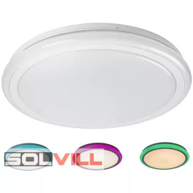   Rábalux Mennyezeti lámpa, RGB Beépített 32W Led, 3000-6500K, 2400L, Távirányítóval (AKCIÓS!!!)