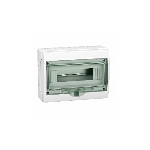 Lakáselosztó doboz FK 12/1 modul, zöld átlátszó ajtóval, IP44, Schneider